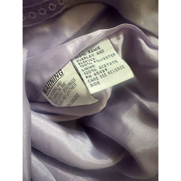 NWT Lisa Rene 18 Vintage Ramie Embroidered Maxi Dress - Picture 5 of 9